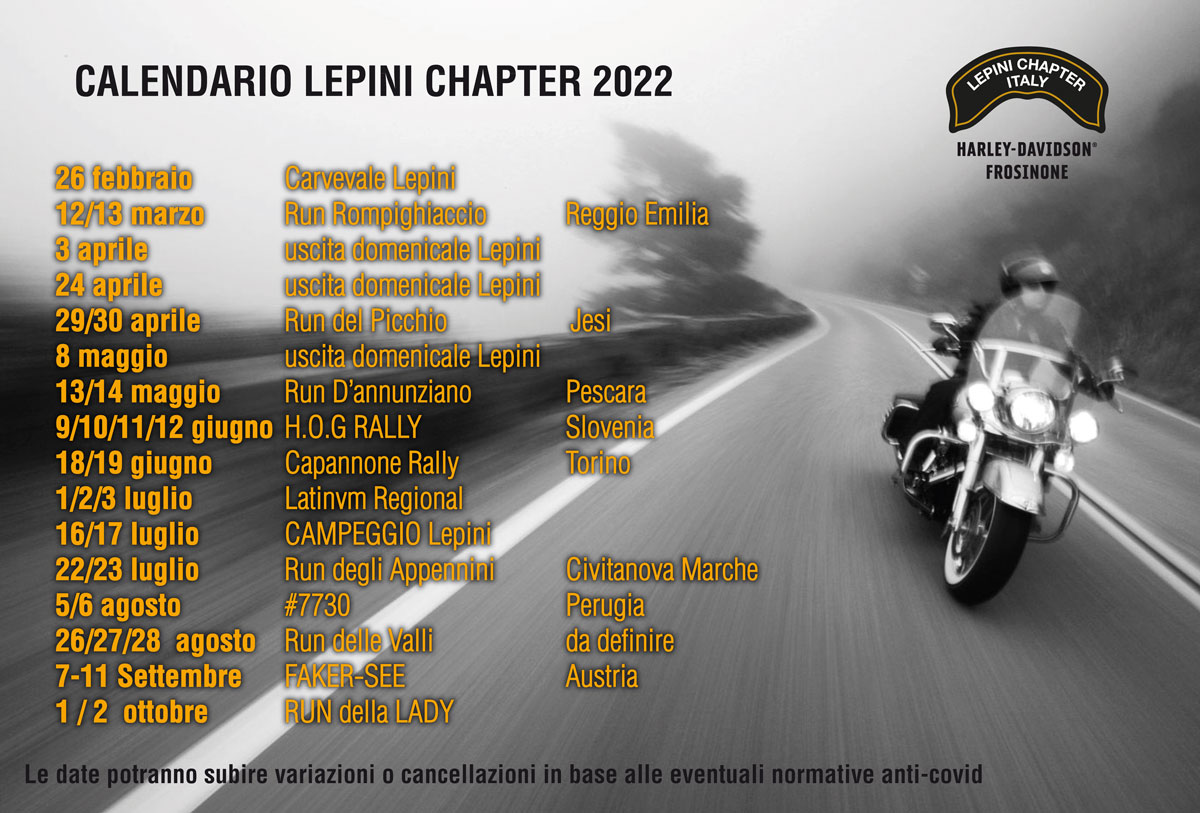 Calendario Lepini Chapter
